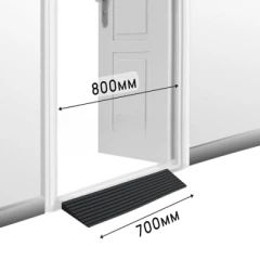 Пандус полимерный РУБЕЖ 30х200х700 мм, чёрный