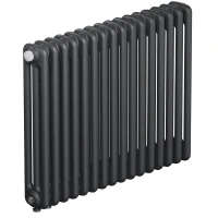 Трубчатый радиатор Rifar Tubog Ventil 3057 16 секций, нижнее подкл-е, титан