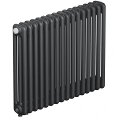 Трубчатый радиатор Rifar Tubog Ventil 3057 16 секций, нижнее подкл-е, титан