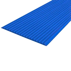 Противоскользящая тактильная направляющая полоса 80 мм, 5 м без клеевого слоя, синий