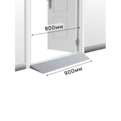 Пандус полимерный РУБЕЖ 25х150х500 мм, серый