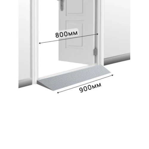 Пандус полимерный РУБЕЖ 25х150х500 мм, серый