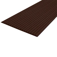 Противоскользящая тактильная направляющая полоса 80 мм, 5 м без клеевого слоя, темно-коричневый
