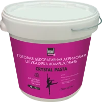 Штукатурка декоративная готовая Bergauf Crystal Pasta 1-1,5 мм U камешковая, 25 кг