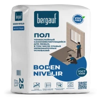 Самовыравнивающийся наливной пол Bergauf Boden Nivelir, 25 кг