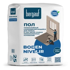 Самовыравнивающийся наливной пол Bergauf Boden Nivelir, 25 кг