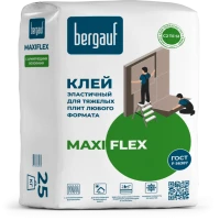 Клей для тяжелых плит любого формата Bergauf Maxiflex C2 TE S1, 25 кг