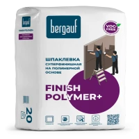 Суперфинишная полимерная шпатлёвка Bergauf Finish Polymer +, 20 кг