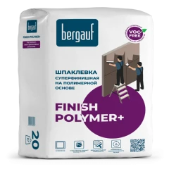 Суперфинишная полимерная шпатлёвка Bergauf Finish Polymer +, 20 кг