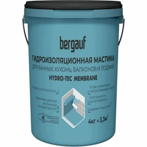Мастика гидроизоляционная Bergauf Hydro-Tec Membrane U, 4 кг