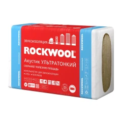 Утеплитель Rockwool Акустик Баттс ПРО Ультратонкий 1000х600х27 мм, 12 шт РОКВУЛ (7,2м2)