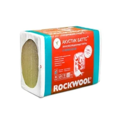 Утеплитель Rockwool Акустик Баттс 1000х600х50 мм, 10 шт РОКВУЛ  (6м2)