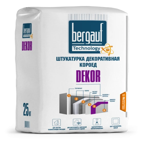 Штукатурка декоративная Bergauf Dekor короед, 25 кг