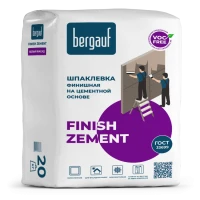 Шпатлёвка цементная финишная Bergauf Finish Zement, 20 кг