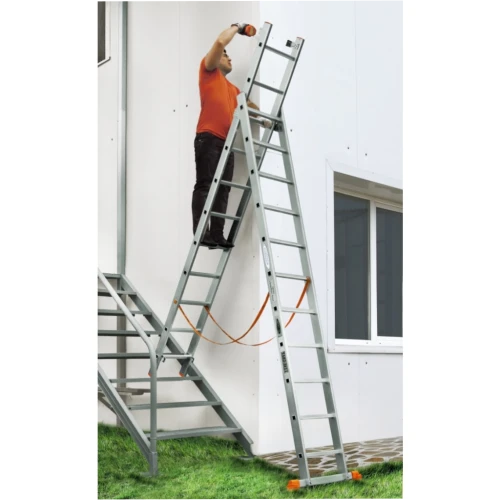 Лестница Эйфель алюминиевая Классик 3х6