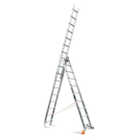 Лестница трехсекционная Эйфель Ювелир 3х10