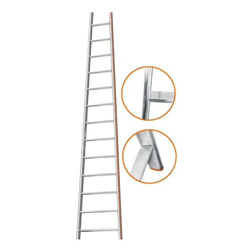 Лестница приставная Эйфель Комфорт-Профи-Пирамида 16 ступеней