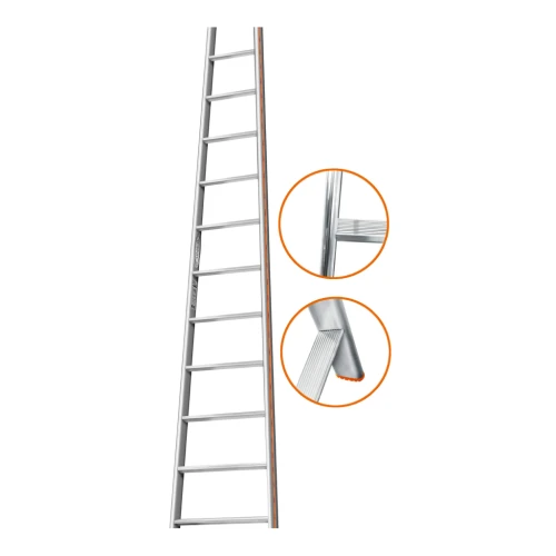 Лестница приставная Эйфель Комфорт-Профи-Пирамида 12 ступеней