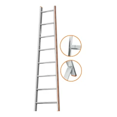 Лестница приставная Эйфель Комфорт-Профи-Пирамида 8 ступеней