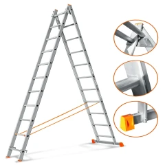 Лестница двухсекционная Эйфель Гранит 2х11