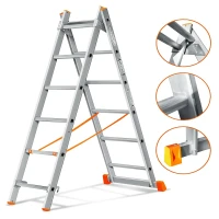 Лестница двухсекционная Эйфель Гранит 2х6