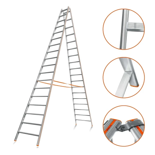 Стремянка Эйфель Комфорт-Профи 218