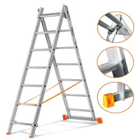 Лестница двухсекционная Эйфель Гранит 2х7