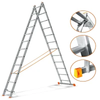 Лестница двухсекционная Эйфель Гранит 2х12