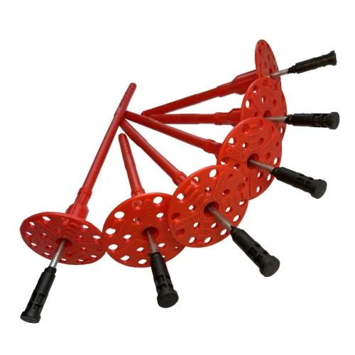 Дюбель тарельчатый-гвоздь ст. с термоголовкой  для теплоизоляции FasadPro 10х130мм, (160мм), 500 шт