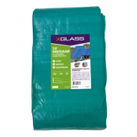 Тент полиэтиленовый 4-х слойный ламинированный X-Glass 10х15м, 120гр/м2