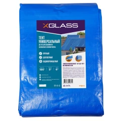 Тент полиэтиленовый 4-х слойный ламинированный X-Glass 6х8м, 180гр/м2