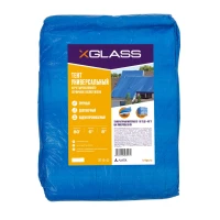 Тент полиэтиленовый 4-х слойный ламинированный X-Glass 6х8м, 80 гр/м2