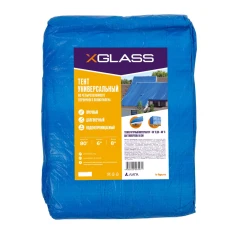 Тент полиэтиленовый 4-х слойный ламинированный X-Glass 6х8м, 80 гр/м2
