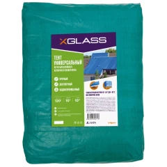 Тент полиэтиленовый 4-х слойный ламинированный X-Glass 10х10м, 120гр/м2