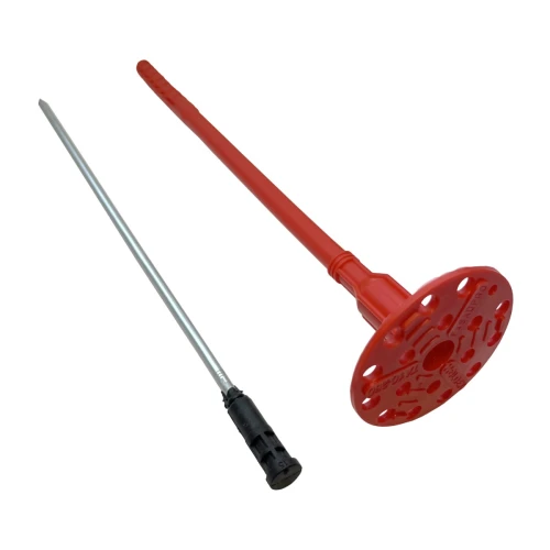 Дюбель тарельчатый-гвоздь ст. с термоголовкой  для теплоизоляции FasadPro 10х240мм, (260мм), 250 шт