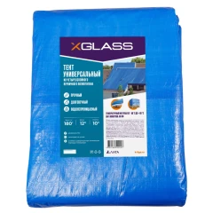 Тент полиэтиленовый 4-х слойный ламинированный X-Glass 10х12м, 180гр/м2