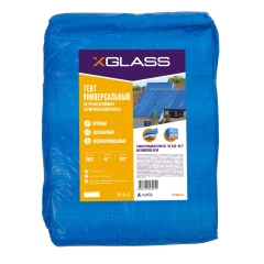Тент полиэтиленовый 4-х слойный ламинированный X-Glass 4х10м, 80гр/м2