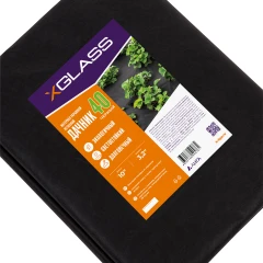 Материал укрывной нетканый чёрный марка 40 Дачник XGLASS 3,2х10м (32м2)