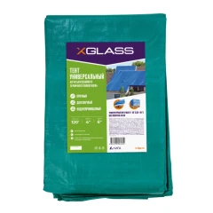 Тент полиэтиленовый 4-х слойный ламинированный X-Glass 4х6м, 120гр/м2