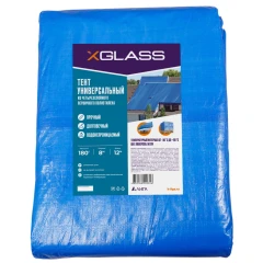 Тент полиэтиленовый 4-х слойный ламинированный X-Glass 8х12м, 180гр/м2
