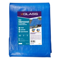 Тент полиэтиленовый 4-х слойный ламинированный X-Glass 3х5м, 180гр/м2