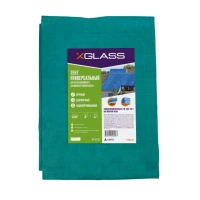 Тент полиэтиленовый 4-х слойный ламинированный X-Glass 3х4м, 120гр/м2