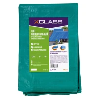 Тент полиэтиленовый 4-х слойный ламинированный X-Glass 5х6м, 120гр/м2