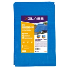 Тент полиэтиленовый 4-х слойный ламинированный X-Glass 4х6м, 80гр/м2