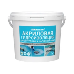 Акриловая гидроизоляция БИТУМАСТ  7кг   для внутренних работ