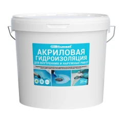 Акриловая гидроизоляция БИТУМАСТ  20кг  для внутренних работ