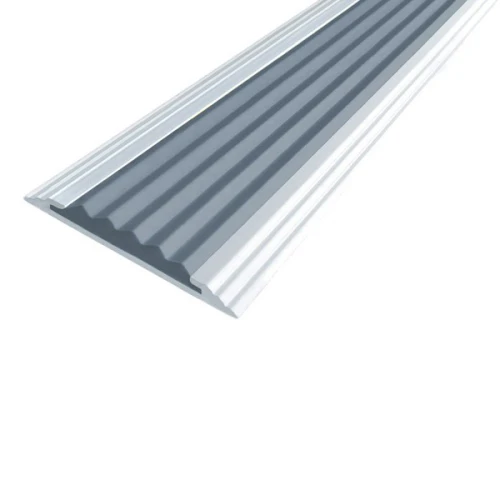 Противоскользящая алюминиевая полоса Стандарт 1,35 м 40х5,6 мм серый