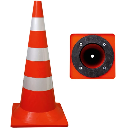 Конус сигнальный с утяжелителем 750 КСУ-3.2 (светоотражающие полосы)