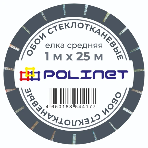 Обои стеклотканевые Елка средняя Polinet 1х25 м, 155 г/м2, ГОСТ Р 52805-2007