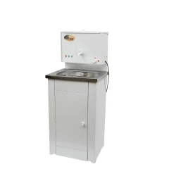 Умывальник дачный КОМФОРТ, с подогревом, нержавеющая мойка, цвет белый